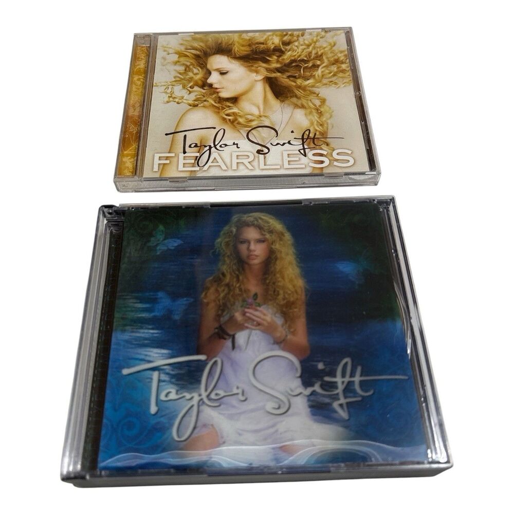 Taylor Swift Debut Self Titled CD 2006 Original Uncensored & Fearless W/ Poster